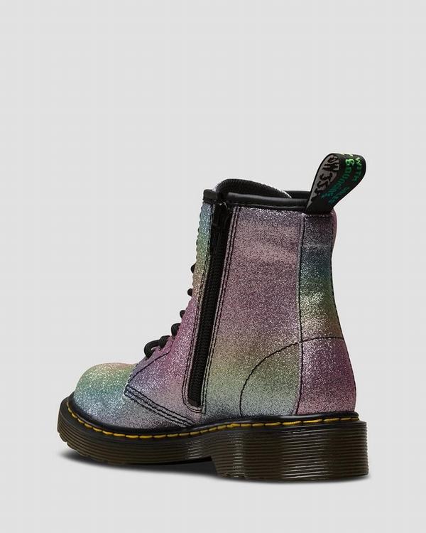 Dr Martens Dětské Kotníkové Boty Junior 1460 Rainbow Glitter Viacfarebný, CZ-973512